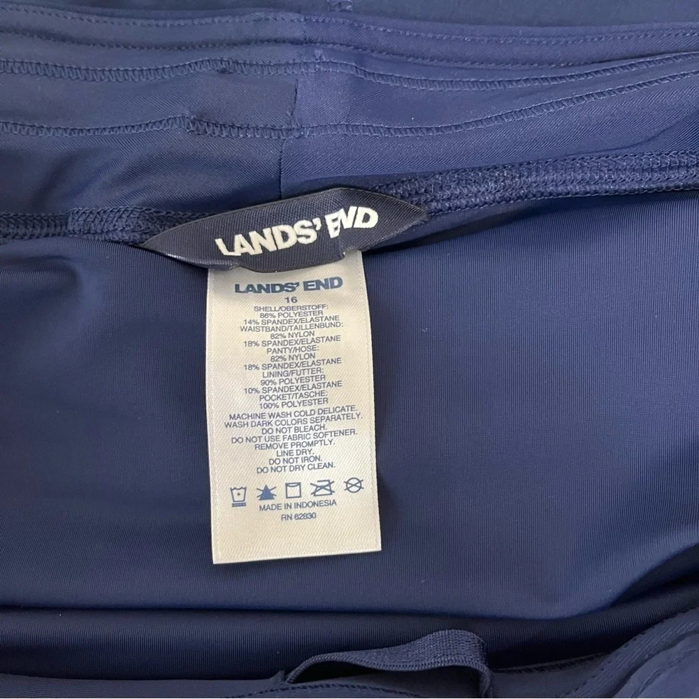 Lands End Navy Swim Shorts